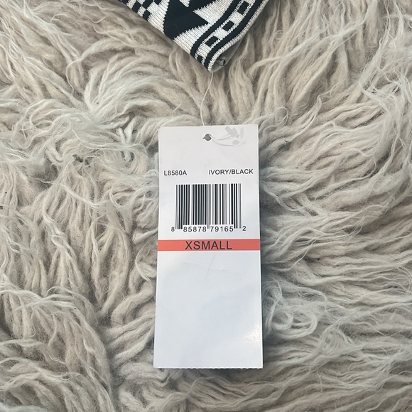 NWT Nina Leonard black ivory white geometric pattern flare skater dress size XS - Picture 11 of 11